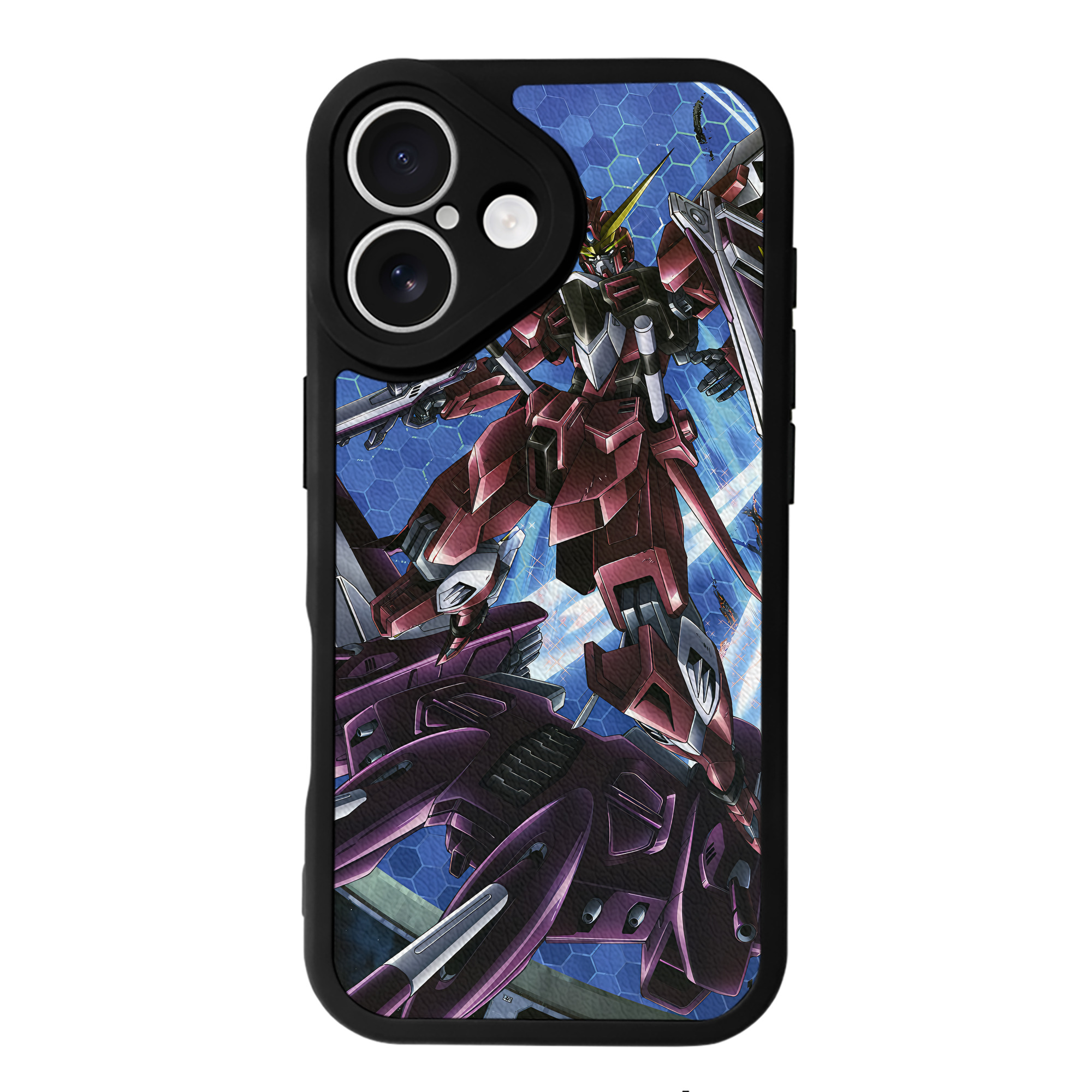 （画像用） 機動戦士ガンダム Mobile Suit Gundam 【iPhone 16シリーズ対応】シリコンスマホケース（レザー調） 材質：シリコン